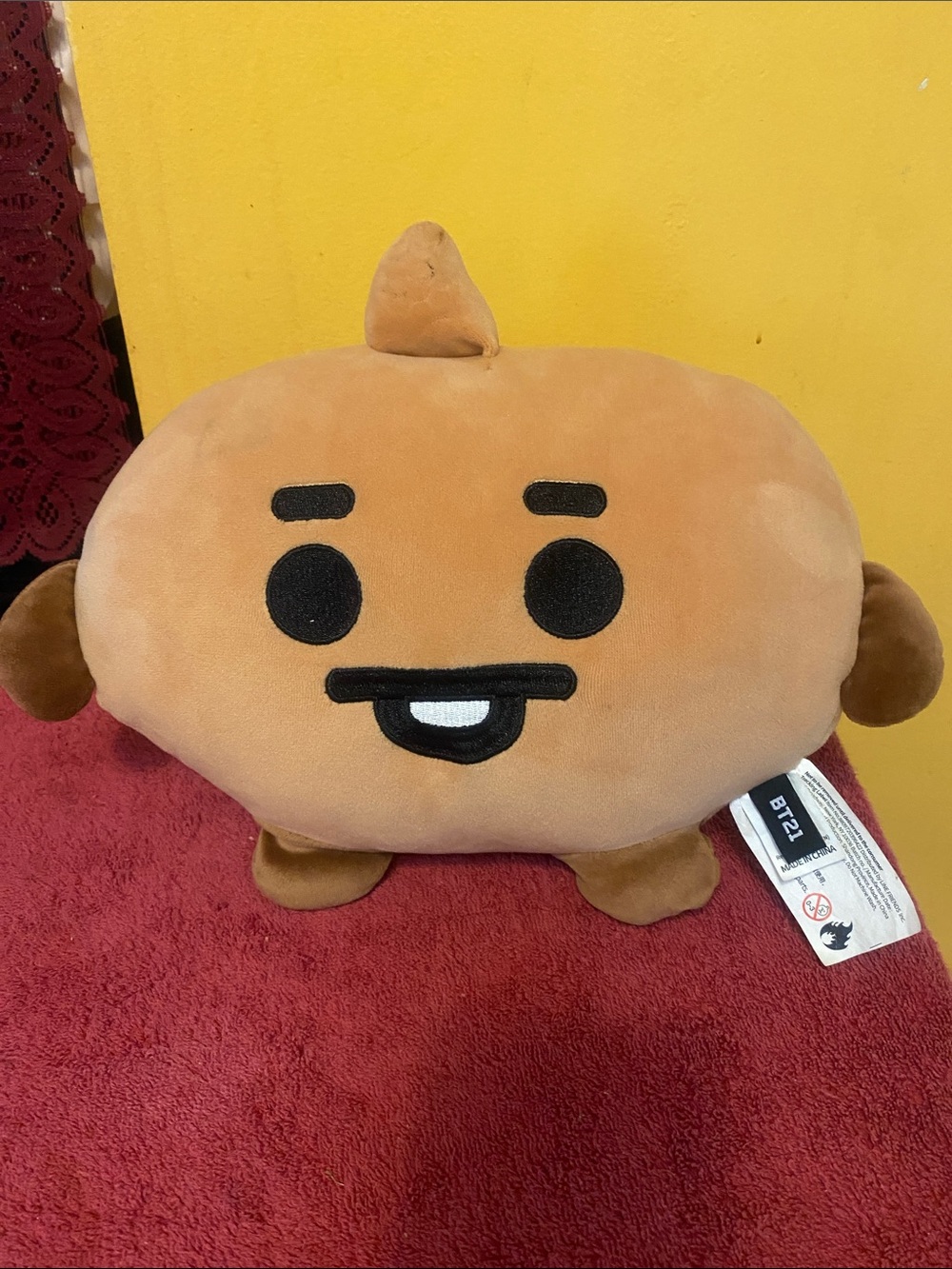 BT21 Shooky Plush Pillow - Brown Kids Accessory